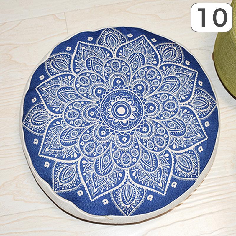 Runde Hippie-Bodenkissenhülle im Ethno-Stil Marokkanische Futon Böhmische Mandala Meditation Pouf Homestay Hocker Dekor Kissenbezug