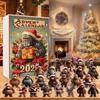 Christmas Ape Advent Calendar With Acrylic Decor And 24 Pieces For Holiday Festivities