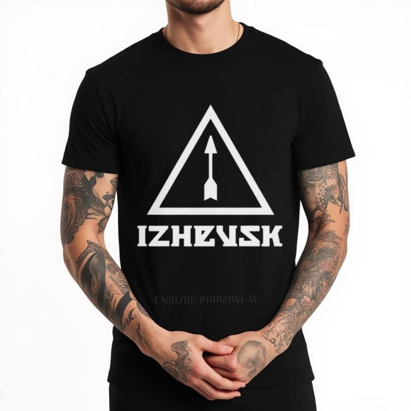 Russian Soviet Izhevsk Tula AK-47 AK-74 Kalashnikov T-Shirt Men's Cotton Vintage Tee Military Summer men summer tops