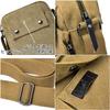 SHOP Mini Canvas Shoulder Holds Belt SH331 MT's Men's Bag, Vertical, Crossbody, Multifunctional, 7.9-inch Devices, Pouch, (Khaki)