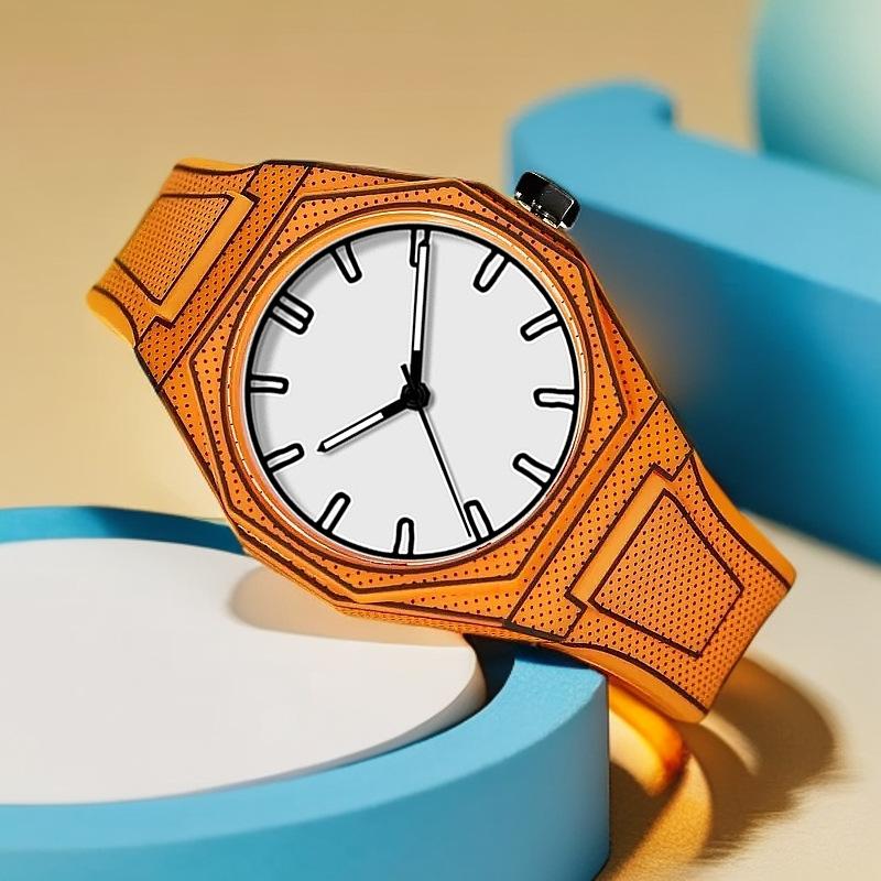 PINTIME Luxury Men Watch Classic Men's Quartz Wristwatch Simple Male Sports Silicone Strap Man Casual Watches