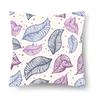 Nordic Floral Print Pillowcase 45x45CM Sofa Office Seat Car Cushion Cover Creative Ornament Bedroom Room Home Decoration