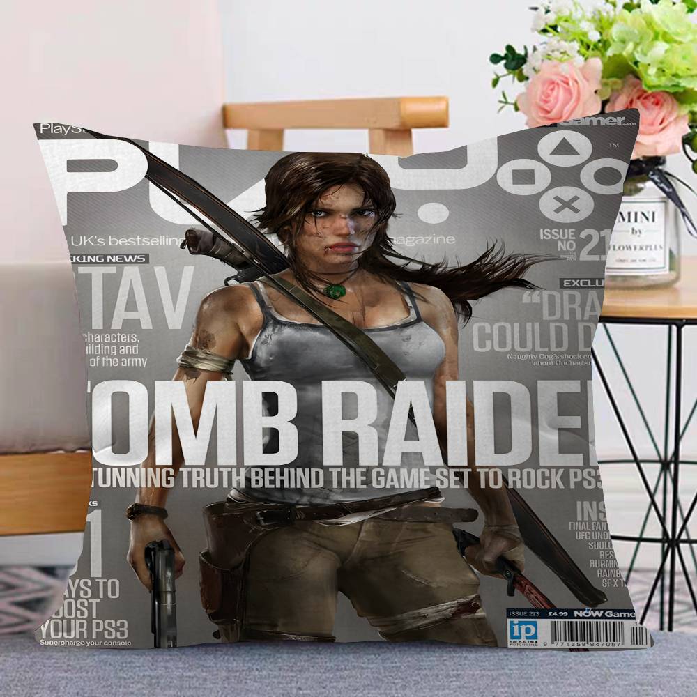 Hot Vedio Game Tomb Raider 123 Lucky Dragon Pillow Cover Sofa Cushion Cover Home Room Decoration Children Gift