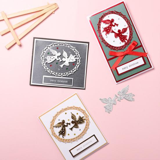 Engel Rahmen Prägung Schneiden Sterben DIY Handwerk Schablone Sammelalbum Karten Form Dekor