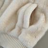 Women Short Faux Fur Winter Coat Knit Sleeve Wholesale