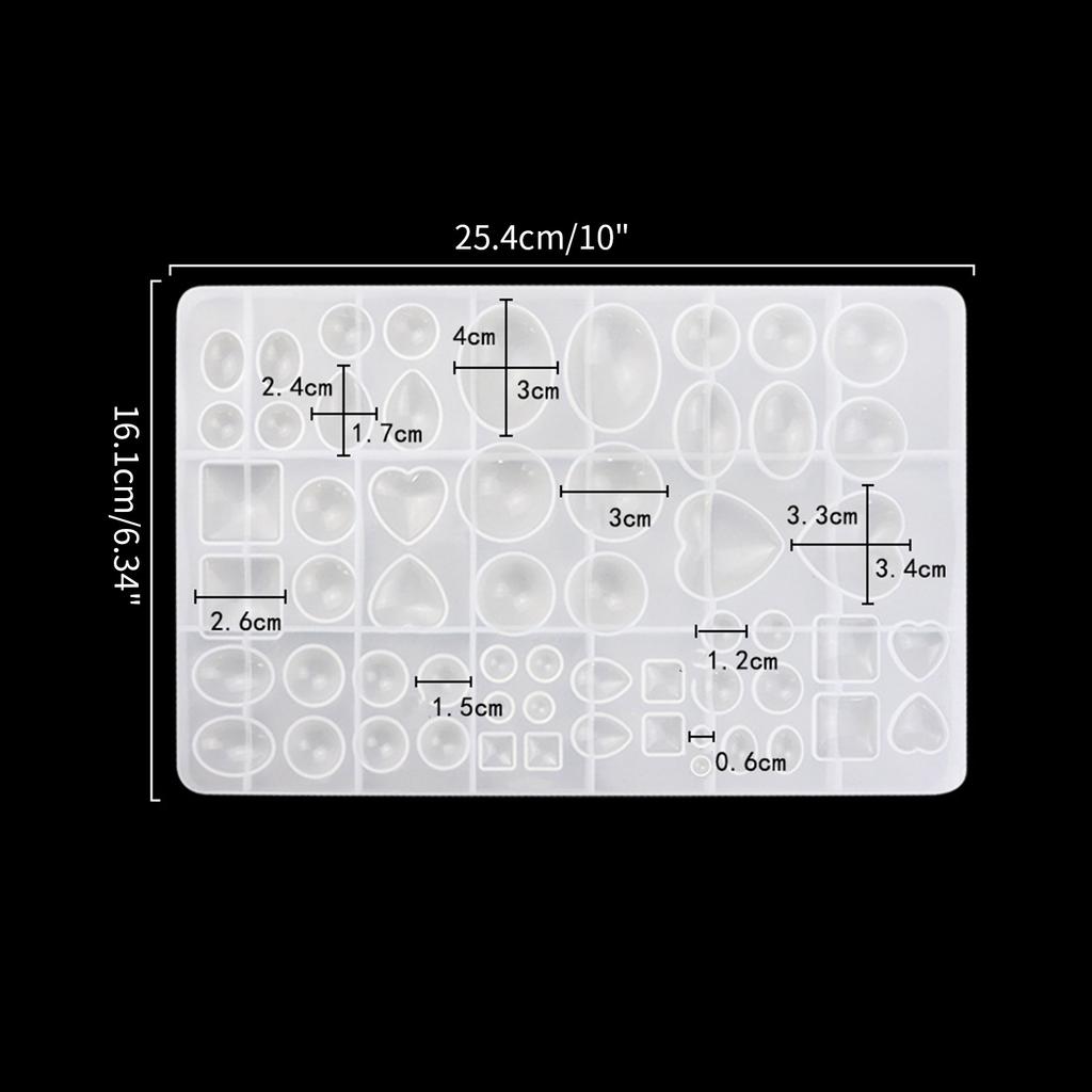 Gem Epoxy Resin Casting Mould for DIY Crystals Stone Jewelry Art Craft Making
