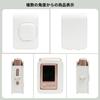[Kinokoo] Instax Mini Liplay Case Button Operation, Shoulder Strap, 12 Cheki Photo Stickers (White)