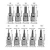 Hex Bit Bit Socket 3/8\" Drive & Drill Sockets 48mm 9pcs/set Anti-corrosion Chrome Vanadium Steel High Quality