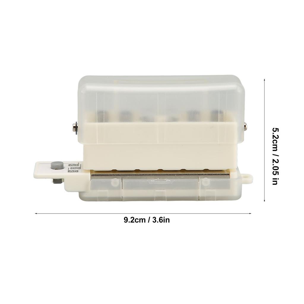 6 Hole Paper Puncher Portable Cute ABS Manual 7mm Punching Depth Desktop Punch Puncher for