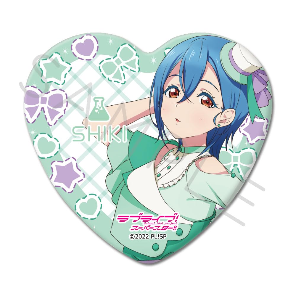 SYNC INNOVATION WH 3rd Edition Can Badge  Love Live! Superstar!!  [Shiki Wakana] Heart-Shaped