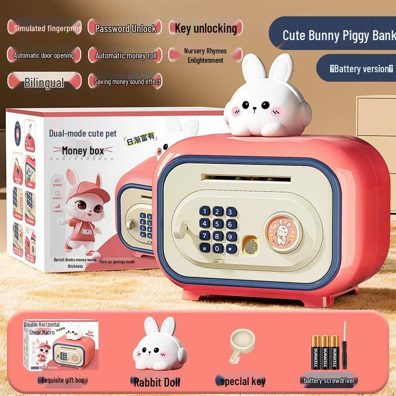 Child's Durable Password Piggy Bank - Large, Drop-proof, Removable & Stylish Gift Toy