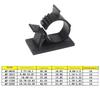 10Pcs Plastic Wire Clamp Holders Self-Adhesive Cable Tie Mounts  Electronics Cord Organization