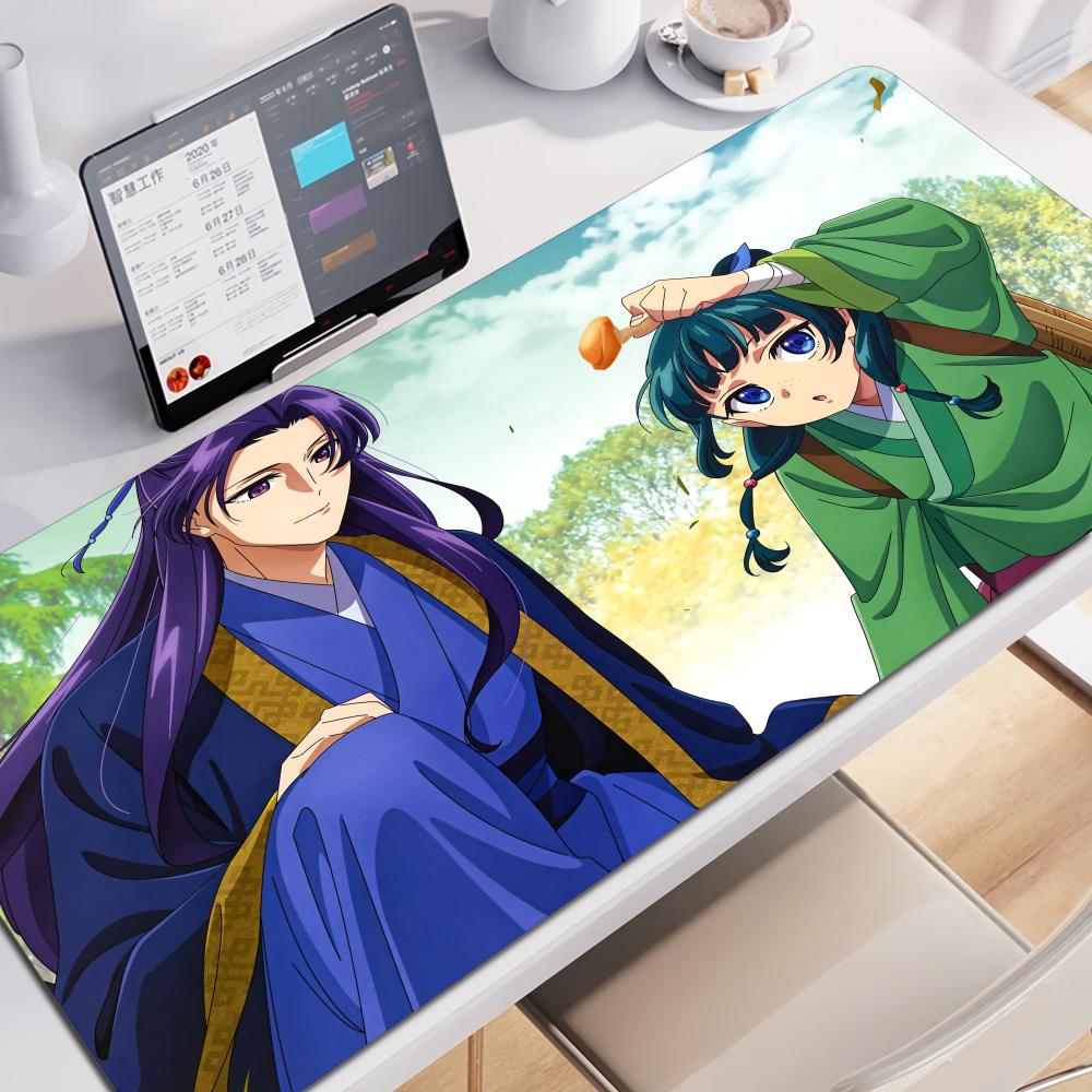 Apothecary Diaries Anime Gamer Computer HD Mauspads XXL Mauspads Natürlicher Gummi Rutschfeste Teppiche XXL Tischmatten Schreibtischzubehör
