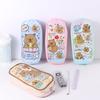 Desktop Storage Cartoon Capybara Stationery Bag Cartoon PVC Pencil Pouch  Student
