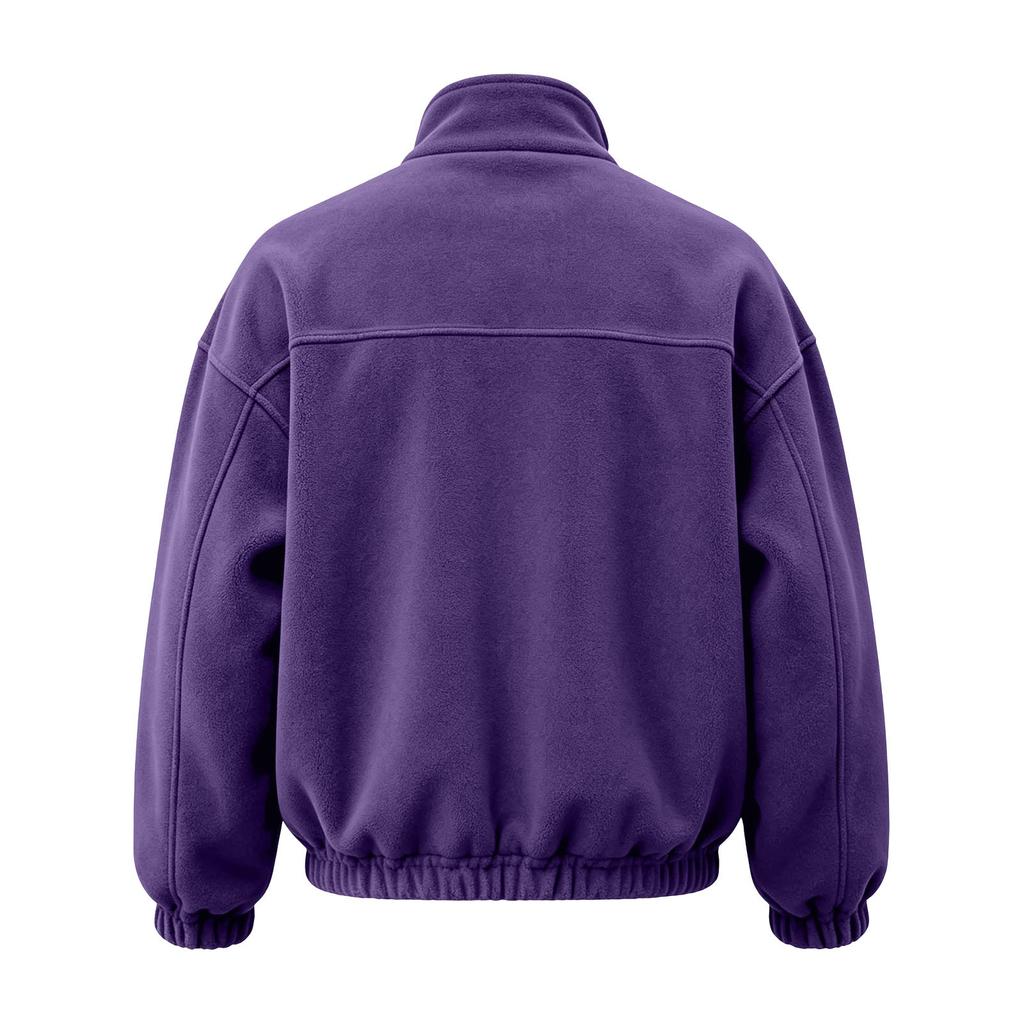 Men's Stand Collar Zip Up Hoodie Full Zip Casual Sweatshirt for Everyday Wear