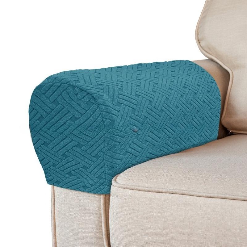 2 pièces/ensemble Housses d'accoudoirs extensibles Housses d'accoudoirs en spandex Pour chaises Canapé Fauteuil Housse pour canapé inclinable