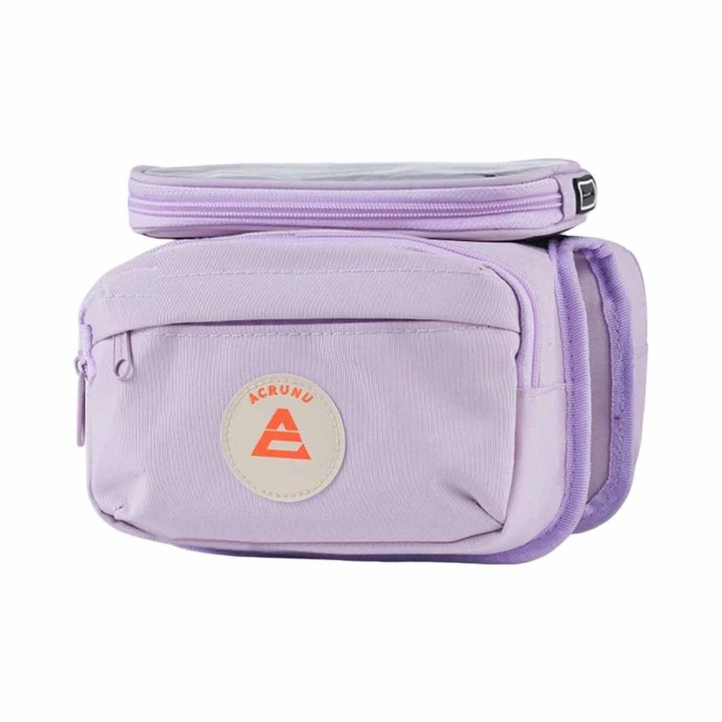 Cycling Saddle Bag, Front Beam Large Capacity Bike Storage Bag, Road Bike Mobile Phone Holder, Pouch for Riding