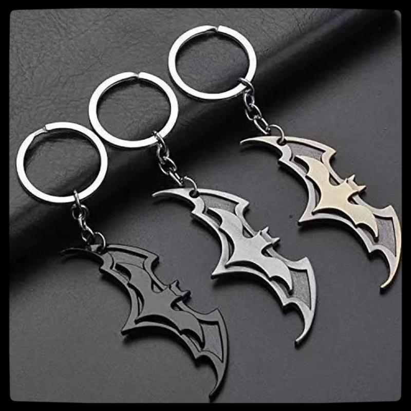 Batman Peripheral Cartoon Keychain Movie Series Car Keychains Anime Doll Men Birthday Gift Halloween