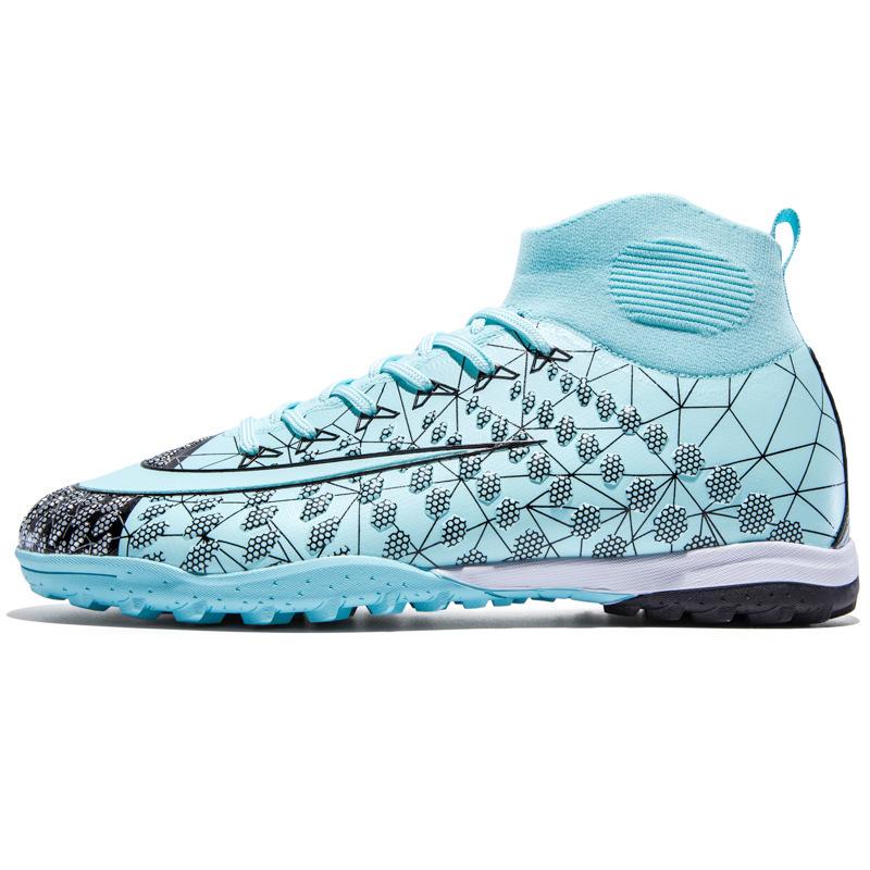 

Foreign trade high-top football shoes men s and women s AG long nails TF broken nails non-slip outdoor sports training shoes 45