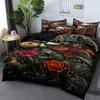 3-Piece Simple Modern Skull Animal Pattern Digital Printed Down Duvet Cover Set,Bedding Set(1 Down Duvet Cover+2 Pillowcases)
