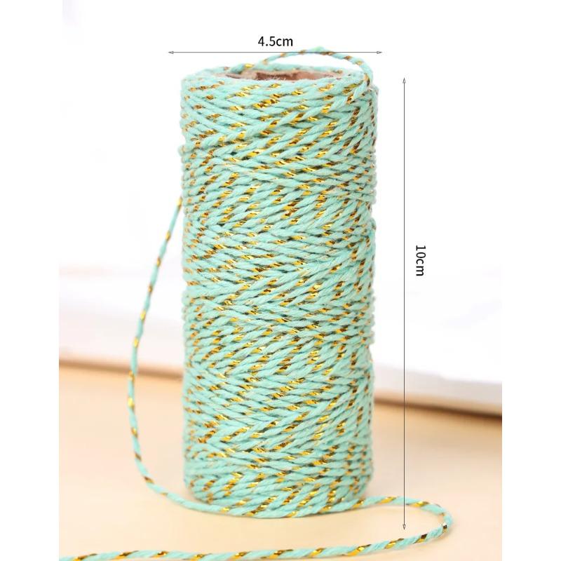 100m Macrame Cord Rope Luxury Soft Jute Twine Colored Twisted Rope for DIY Crafts Wall Hanging Plant Hangers Wool Weaving