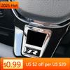 Hot New Car Styling Steering Wheel Covers Stickers Accessories For Volkswagen GOLF 7 GTi MK7 POLO 2014 2015 Steering Wheel Stick