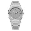 Authorized Distributor D1 Milano Watch UTBJ23 Ultra Thin Linen 40mm Stainless Steel Strap Silver [D1 MILANO] Men's [ULTRA THIN]