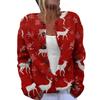 LLL-YK01 Christmas Crew Neck Cardigan Sweater 3D Printing