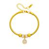 316L Stainless Steel New Fashion Fine Jewelry 4 Styles Embed Zircon Beaded Butterfly Charm Thick Snake Chain Bracelets For Women
