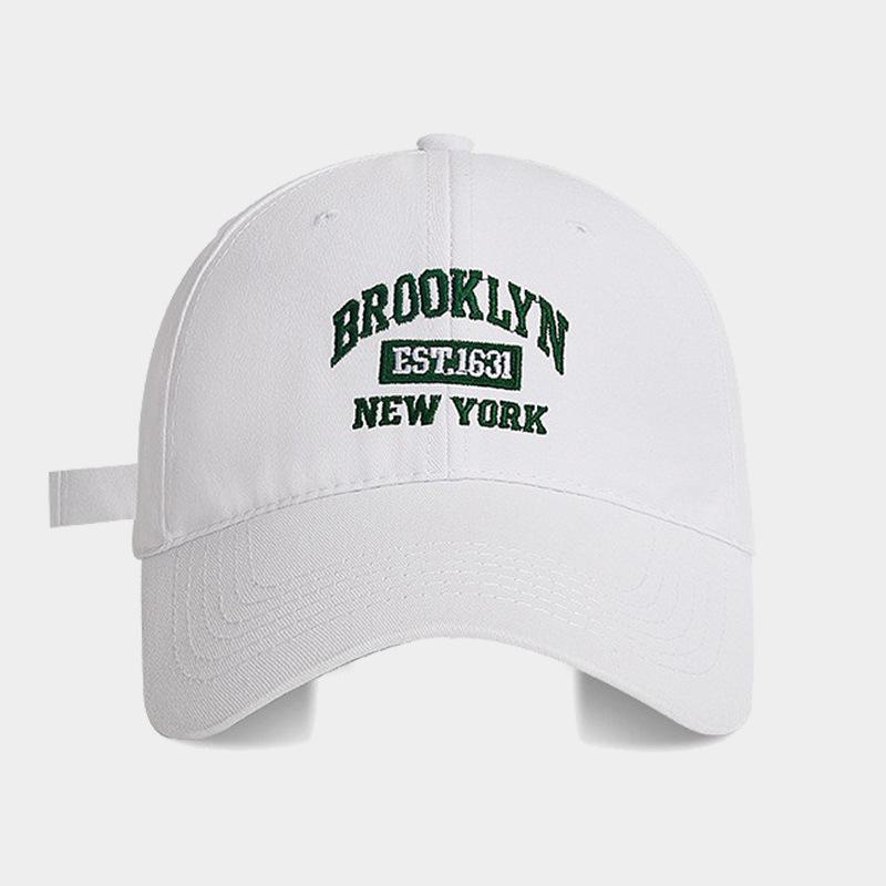 

Deep topped duckbill hat for women, Xia Jia with wide brim, baseball hat, big head circumference, sun protection, men s letters