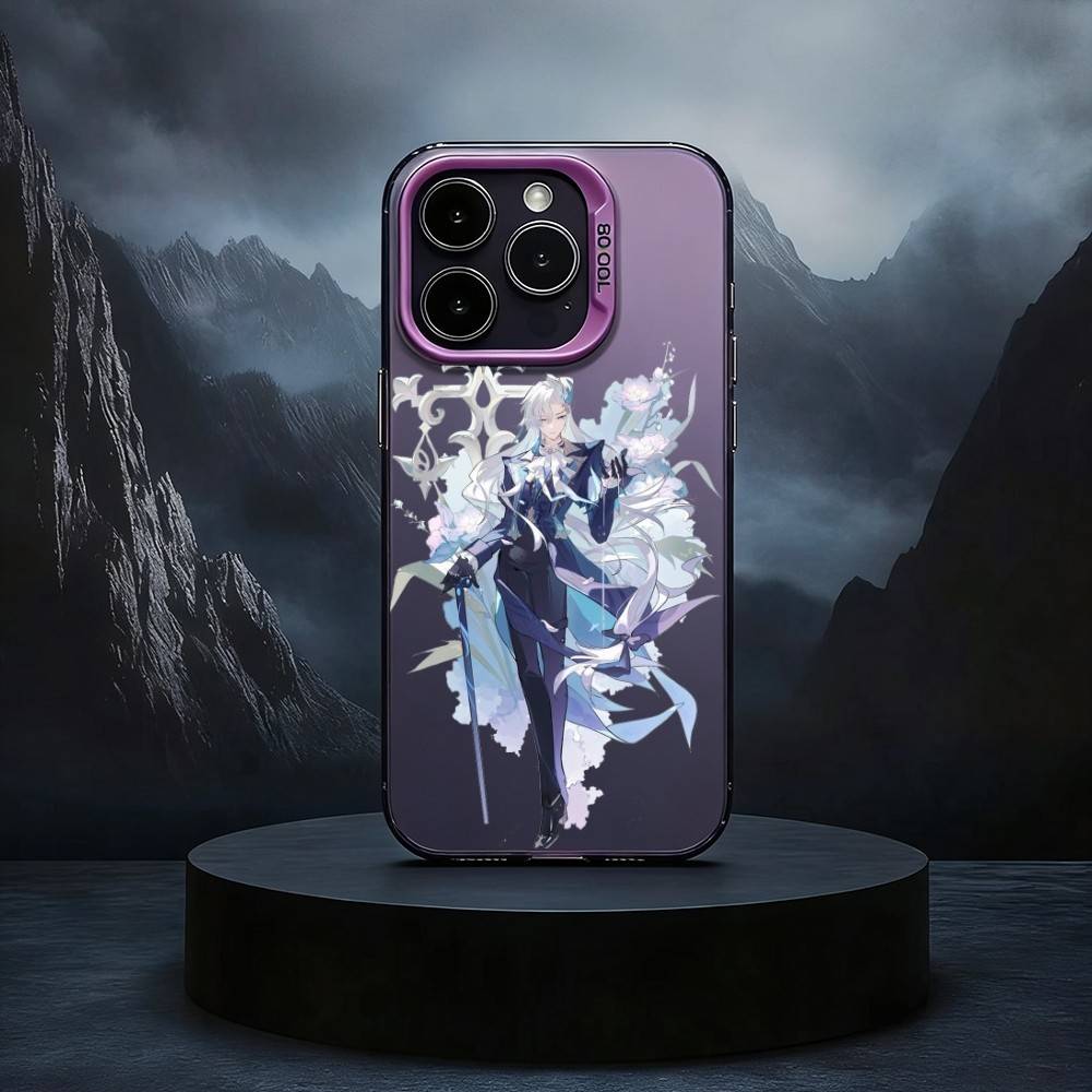 Neuvillette Genshin Impact Black Candy silver phone case Phone Case For iPhone17,16,15,14,13,12,11 Plus,Pro Max