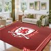 Middlesbrough FC Design Crystal Velvet Rug Soft Decorative Mat for Bedroom Entrance