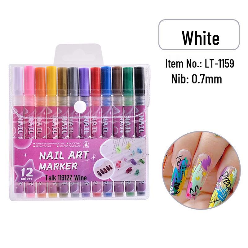 High-Value Nail Art Pen: DIY Color Painting & Graffiti Highlighter Marker