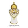 Ceramic Ginger Jar Vase Porcelain Canister Container Ornament with Lid for Centerpiece Display