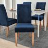 Cover Velvet Chair, Navy Blue Velvet, Thick