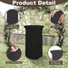1Pcs Round Spandex Cocktail Tablecloths with Skirt Table Cover  Stretch Tablecloth Skirt For Table Bar Wedding Party Banquet