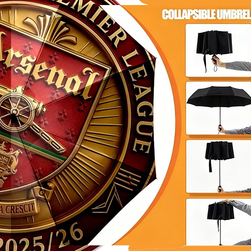 Drużyna piłkarska. C Print Parasol Automatyczne Otwieranie/Zamykanie - Przenośny Składany Design - Codzienne użytkowanie w Podróży/na Zewnątrz - Prezent na Urodziny