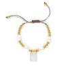 Virgin Mary Woven Pearl Bracelet: European & American Layered Jewelry for Autumn & Winter