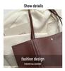 2023 Retro Textured Large Capacity Casual Shoulder Tote Handbag for Women