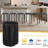 Restaurant Stool Cover Round Bar Stool Covers 210D Oxford Waterproof Furniture Cover Outdoor Circular Stool Bench Cover 39*64cm