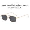 Metal Square Sunglasses With Uv400 Protection For Outdoor Activities And Fashion Style