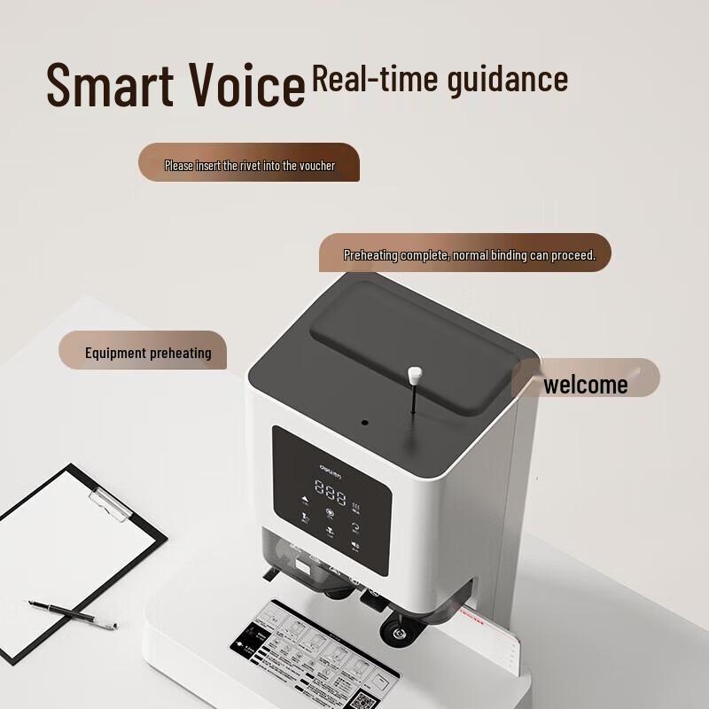 Deli Z1PRO Smart Financial Binding Machine CN plug (adapter included)
