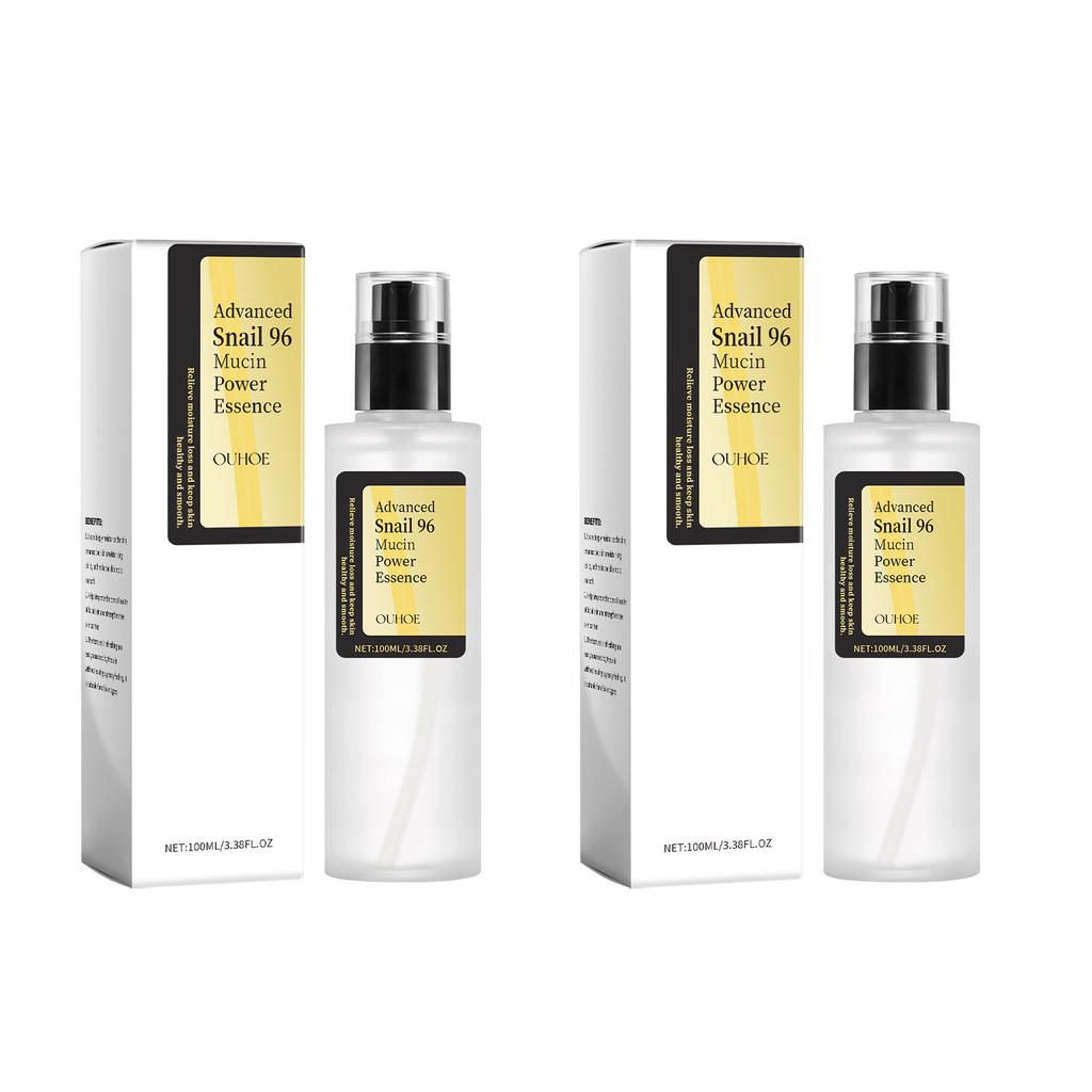 Snail Mucin Essence 100ml Hydrating Booster Deep Moisture Revitalize Dull Skin Soothing Face Treatment Glow Essence for Dry Skin Less