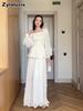 New Elegant Women's Long Sleeve Dress Set for Autumn, Vintage Style