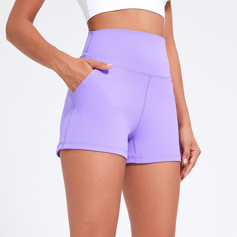 Women's High Waist Bare Feel Yoga & Running Shorts