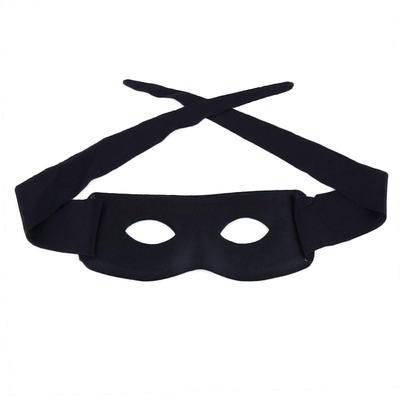 [TTETNLY] Half Face Eye Mask, Halloween Eye Mask, Thief Costume Mask, COS Role Playing Performance, Masquerade, Film and TV Props, Unisex (Black)