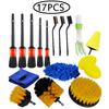 UNTIOR Electric Drill Brush Attachment Set Power Scrubber Brush Car Polisher Kitchen Bathroom Cleaning Tool Car Detailig Brushes