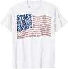 4th of July Shirt Stars Stripes and Human Rights USA Flag T-Shirt