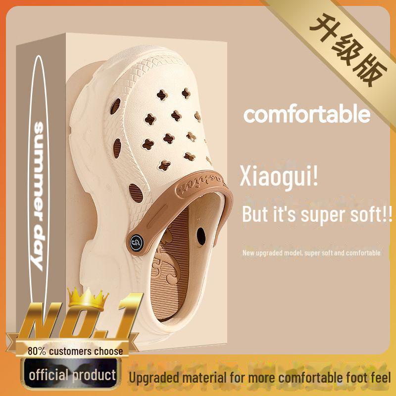 

Женские летние повседневные сандалии на толстой подошве, нескользящие - модный стиль Xiaohongshu 36-37