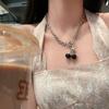Black Cherry Necklace Female Tide Ins Hip-hop Titanium Clavicle Chain Cold Wind Accessories Choker